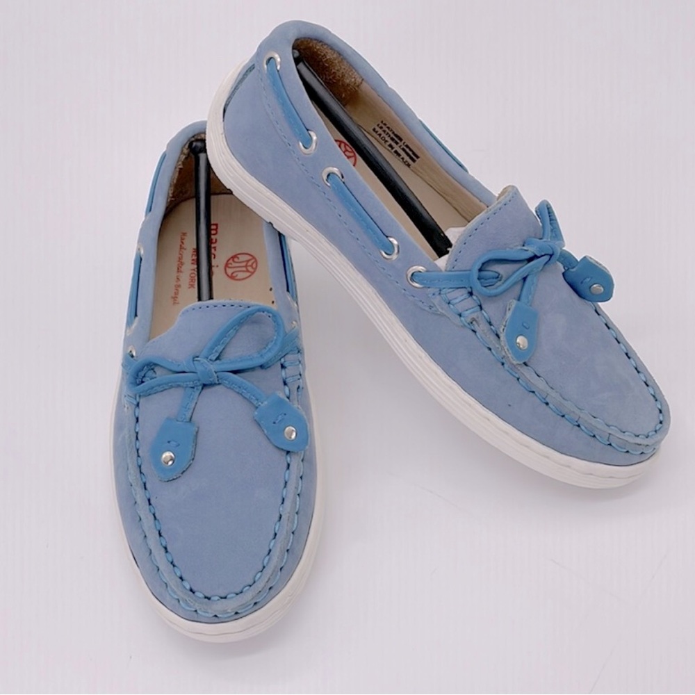 Marc Joseph Unisex Kids’ Leather Cypress Hill Boat Shoe Loafer Powde…
